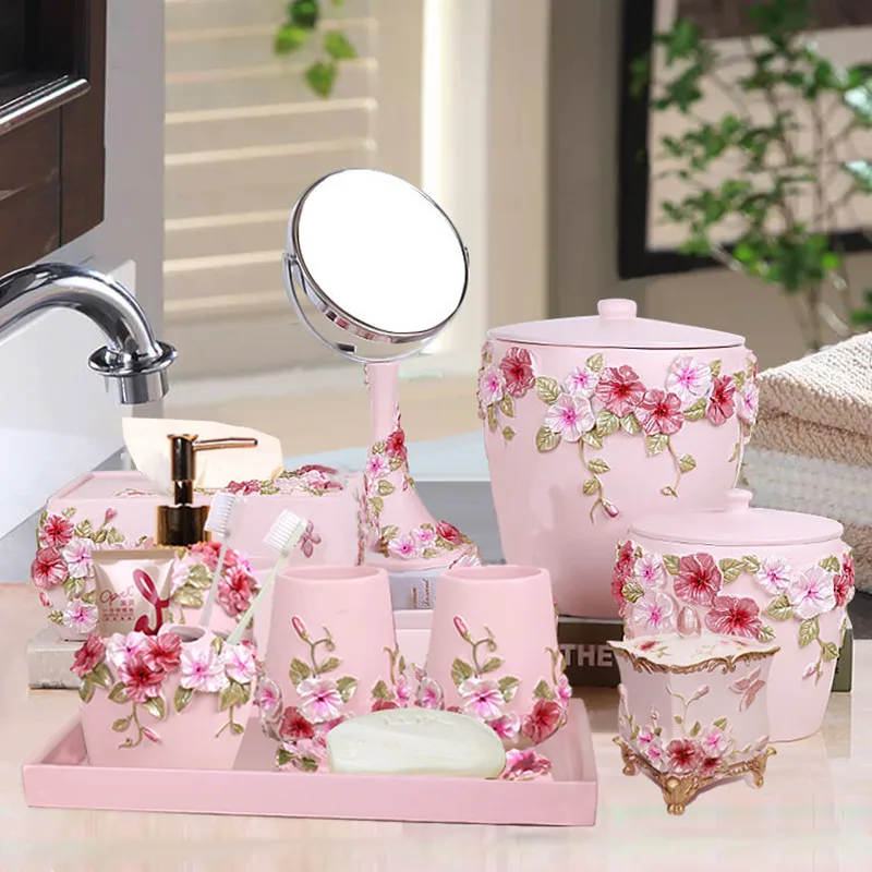 Wedding Bathroom Supply Kit - مجموعة حمام مكونة من خمس قطع،
