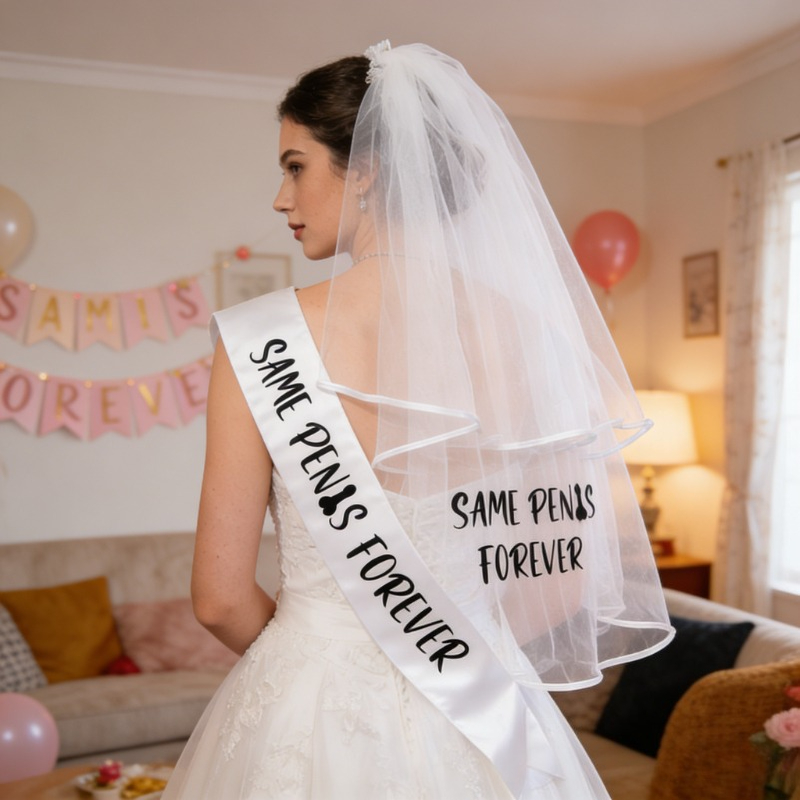 Bride Tribe Sash - وشاح حفلة توديع العزوبية للعروس، طرحة