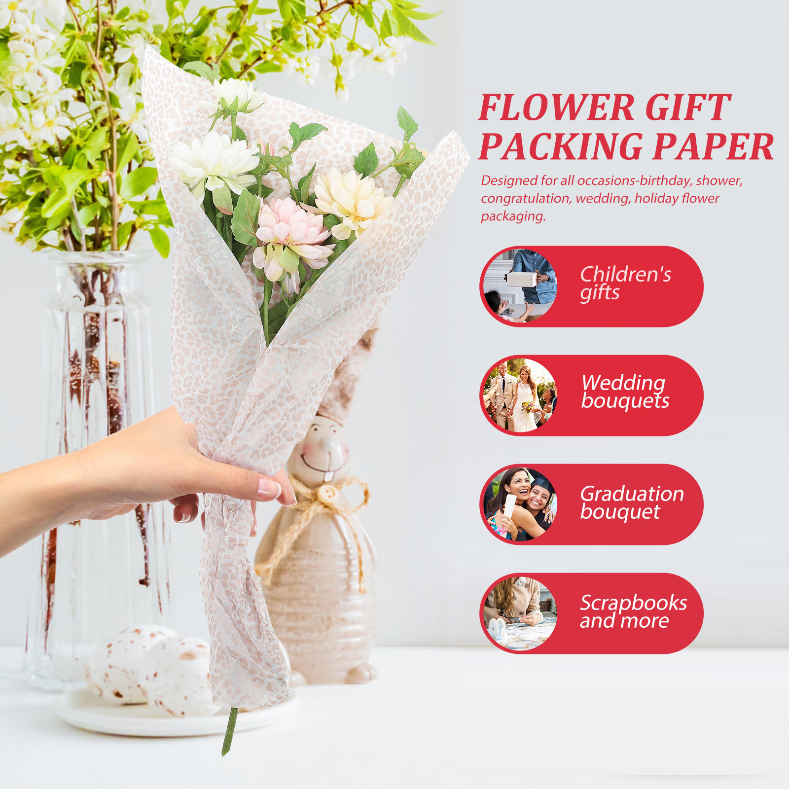 ورق تغليف زهور لتغليف باقات ال - مراجعة Wedding Packaging وسعره