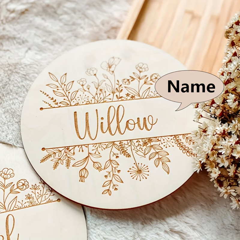 لوحة اسم محفورة بالزهور مخصصة، - مراجعة Wedding Party Supply وسعره