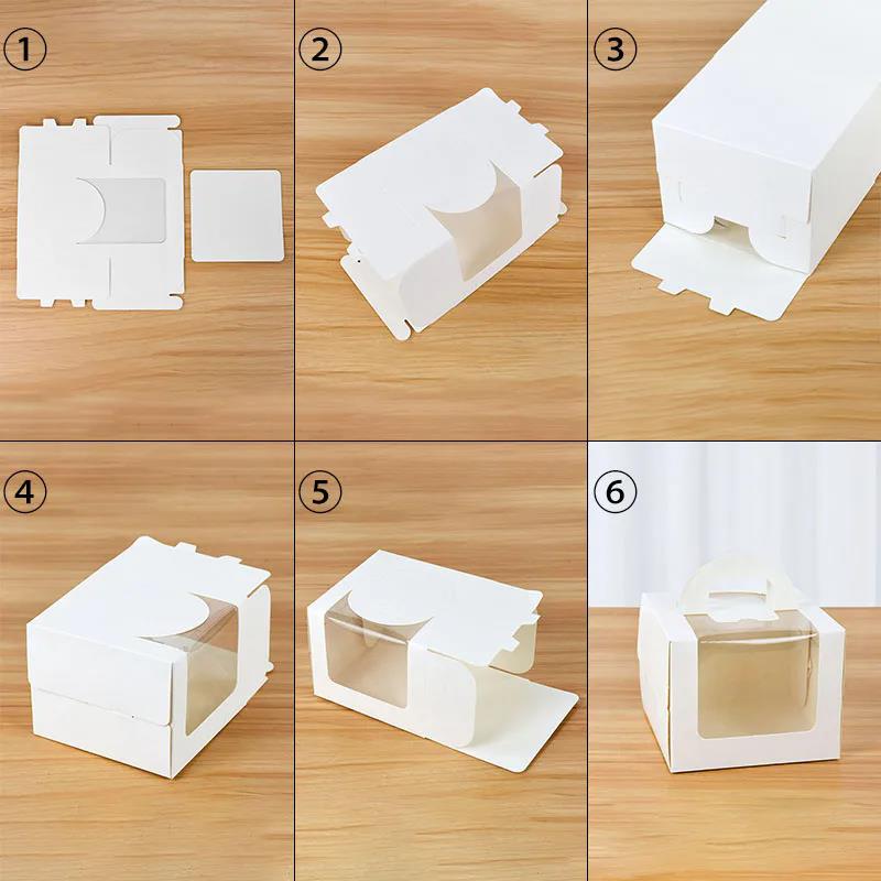 10 قطع من صندوق الكيك مع نافذة - مراجعة Wedding Supply.Box وسعره