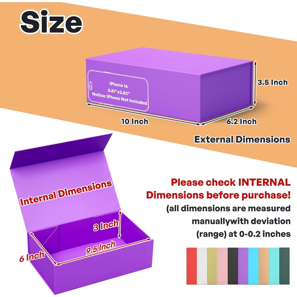 صندوق هدايا قابل للطي بإغلاق م - مراجعة Wedding Packaging وسعره