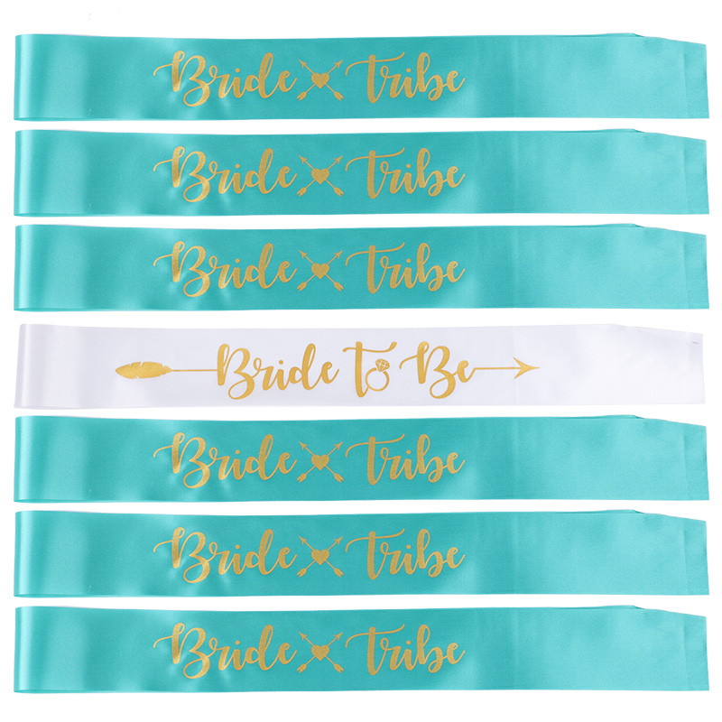 1 مجموعة العروس لتكون العروس ق - مراجعة Bride Tribe Sash وسعره