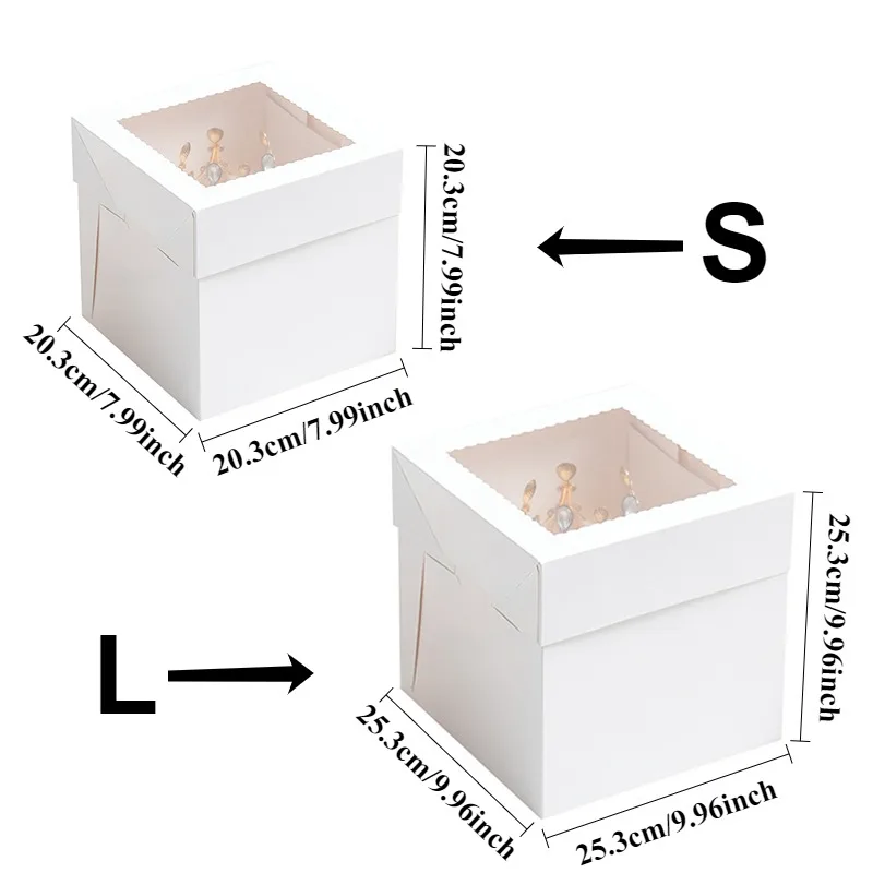صناديق كيك بيضاء للاستخدام مرة - مراجعة Wedding Supply.Box وسعره