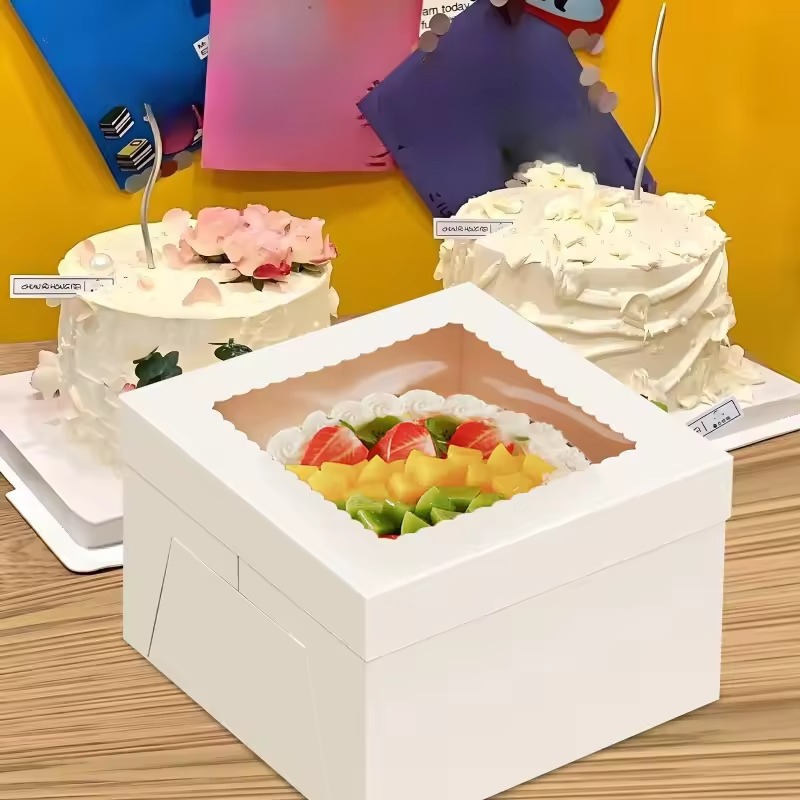 صناديق كيك بيضاء للاستخدام مرة - مراجعة Wedding Supply.Box وسعره