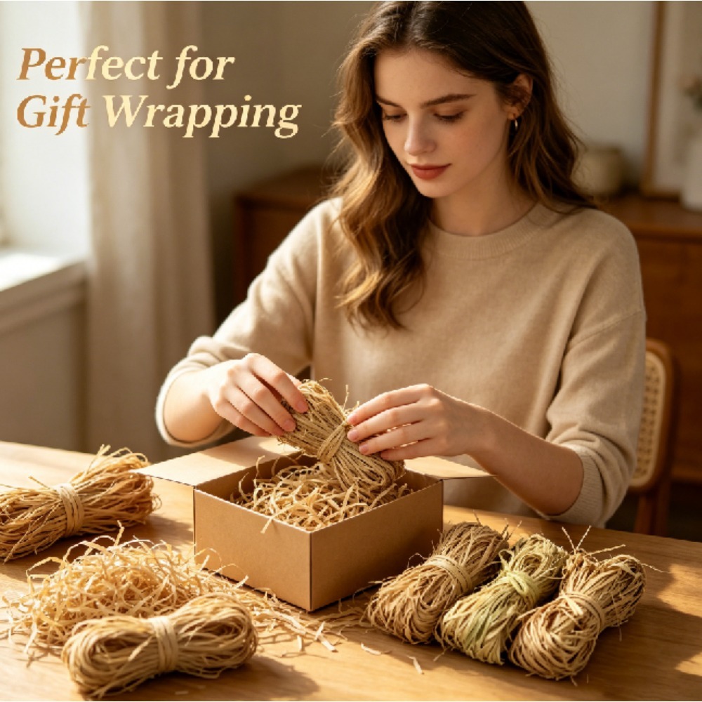 حشوة رافيا طبيعية عتيقة الطراز - مراجعة Wedding Supply.Box وسعره