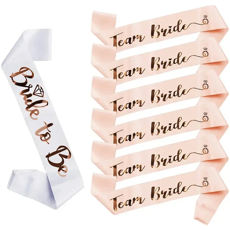 مجموعة واحدة من شريط الزفاف بت - مراجعة Bride Tribe Sash وسعره