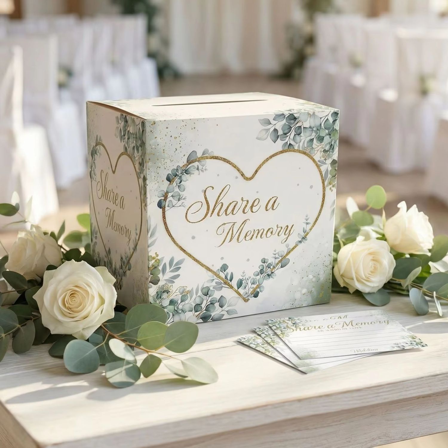صندوق بطاقات زفاف أبيض بنقوش ز - مراجعة Wedding Supply.Box وسعره