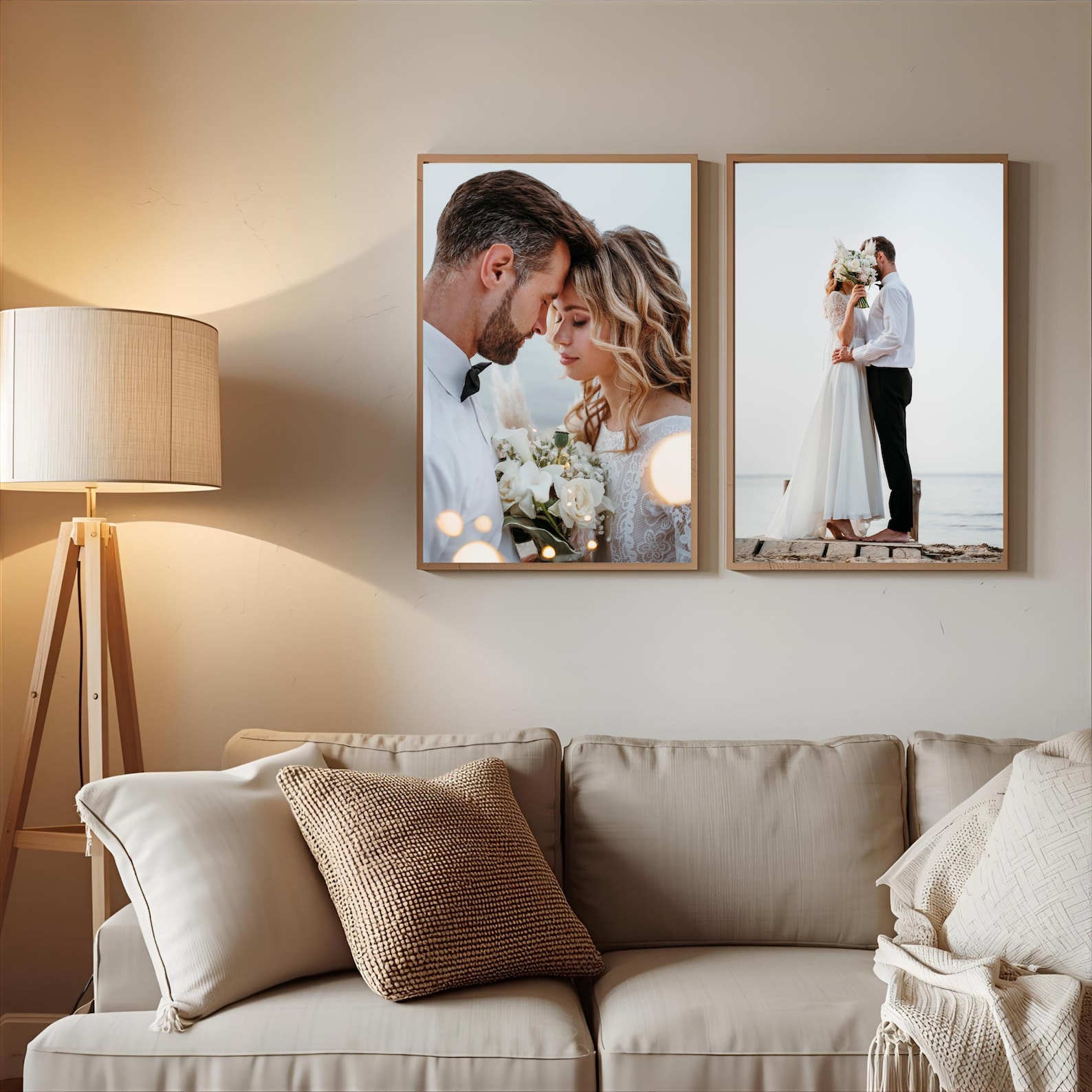 لوحة قماشية مخصصة بالصور، فن ج - مراجعة Wedding Party Supply وسعره