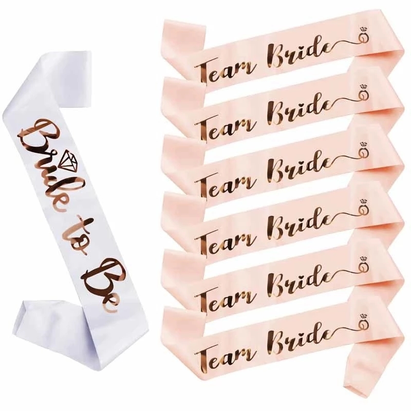 1 مجموعة العروس لتكون فريق الع - مراجعة Bride Tribe Sash وسعره