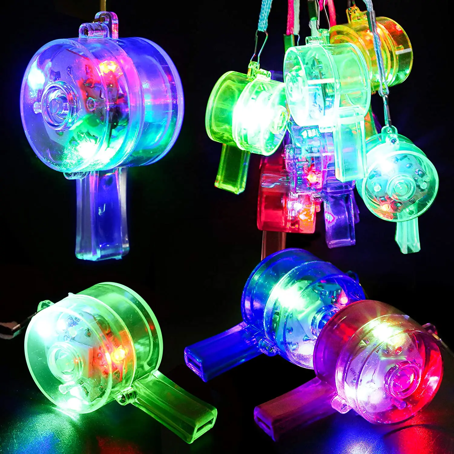 صفارات مضيئة LED، صفارات متوهج - مراجعة Wedding Supply Bulk وسعره