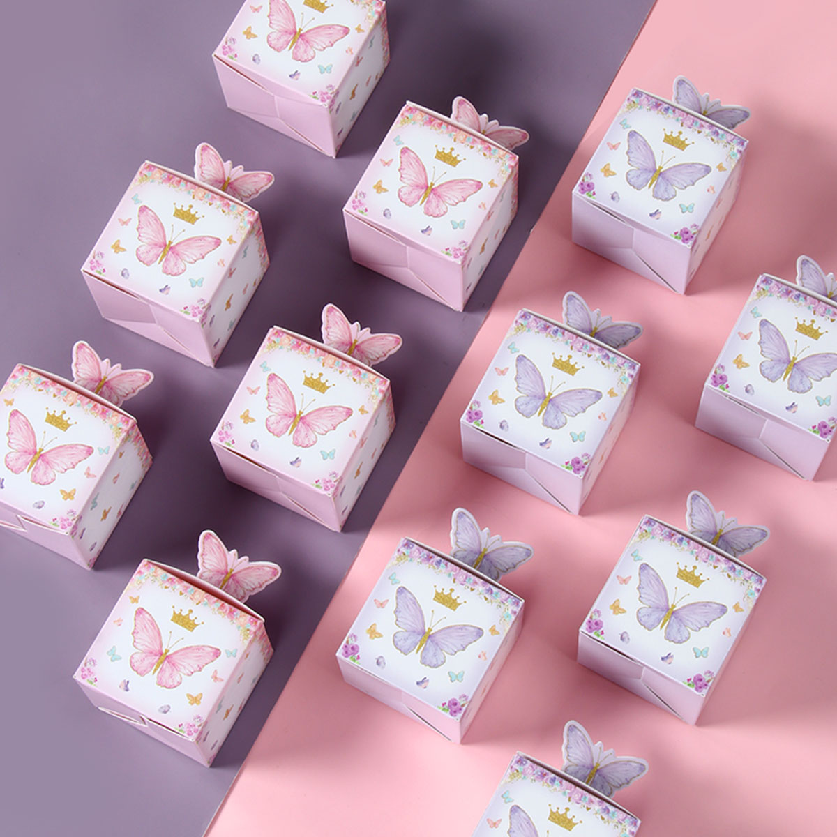 علبة هدايا حلوى الفراشة ، ديكو - مراجعة Wedding Supply.Box وسعره
