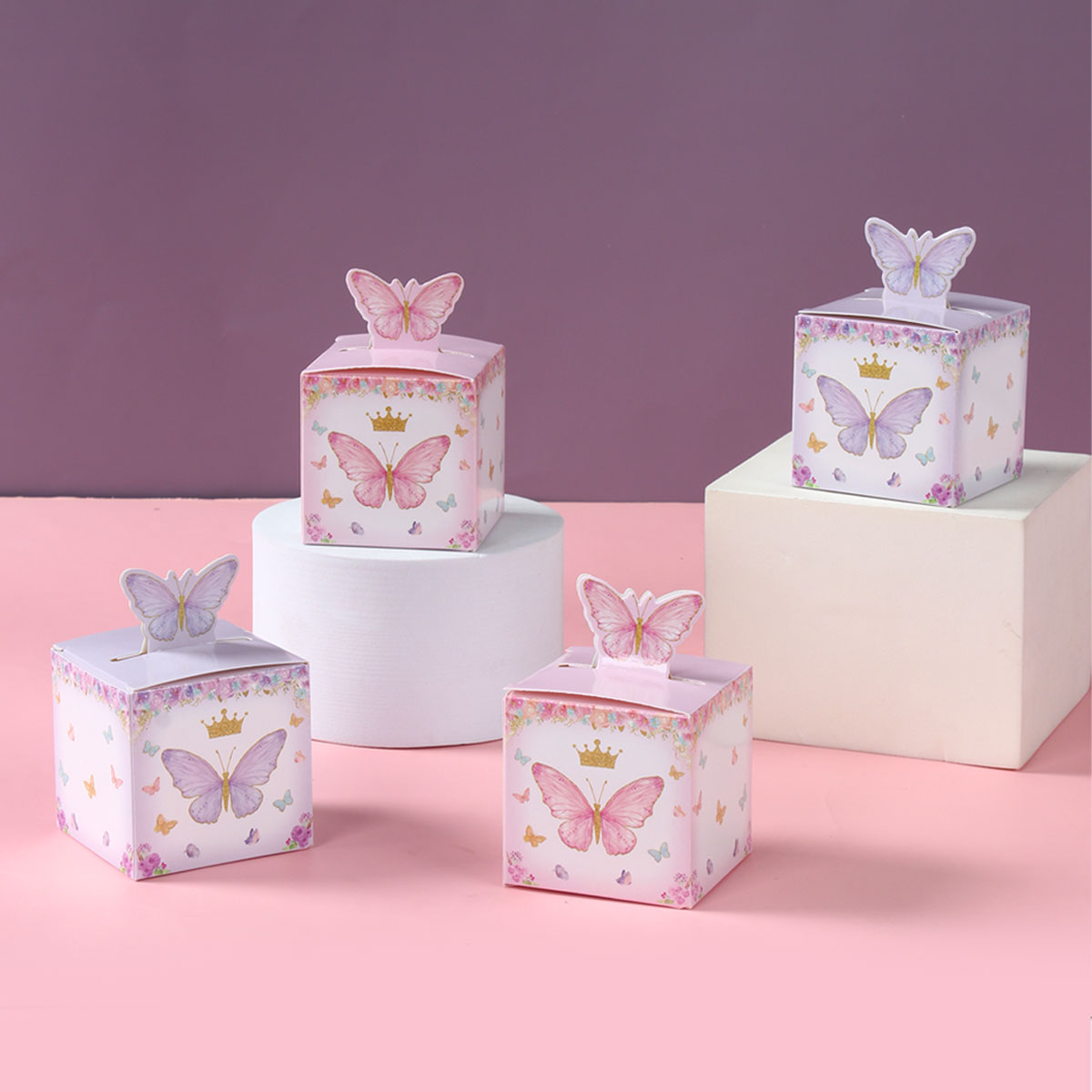 علبة هدايا حلوى الفراشة ، ديكو - مراجعة Wedding Supply.Box وسعره