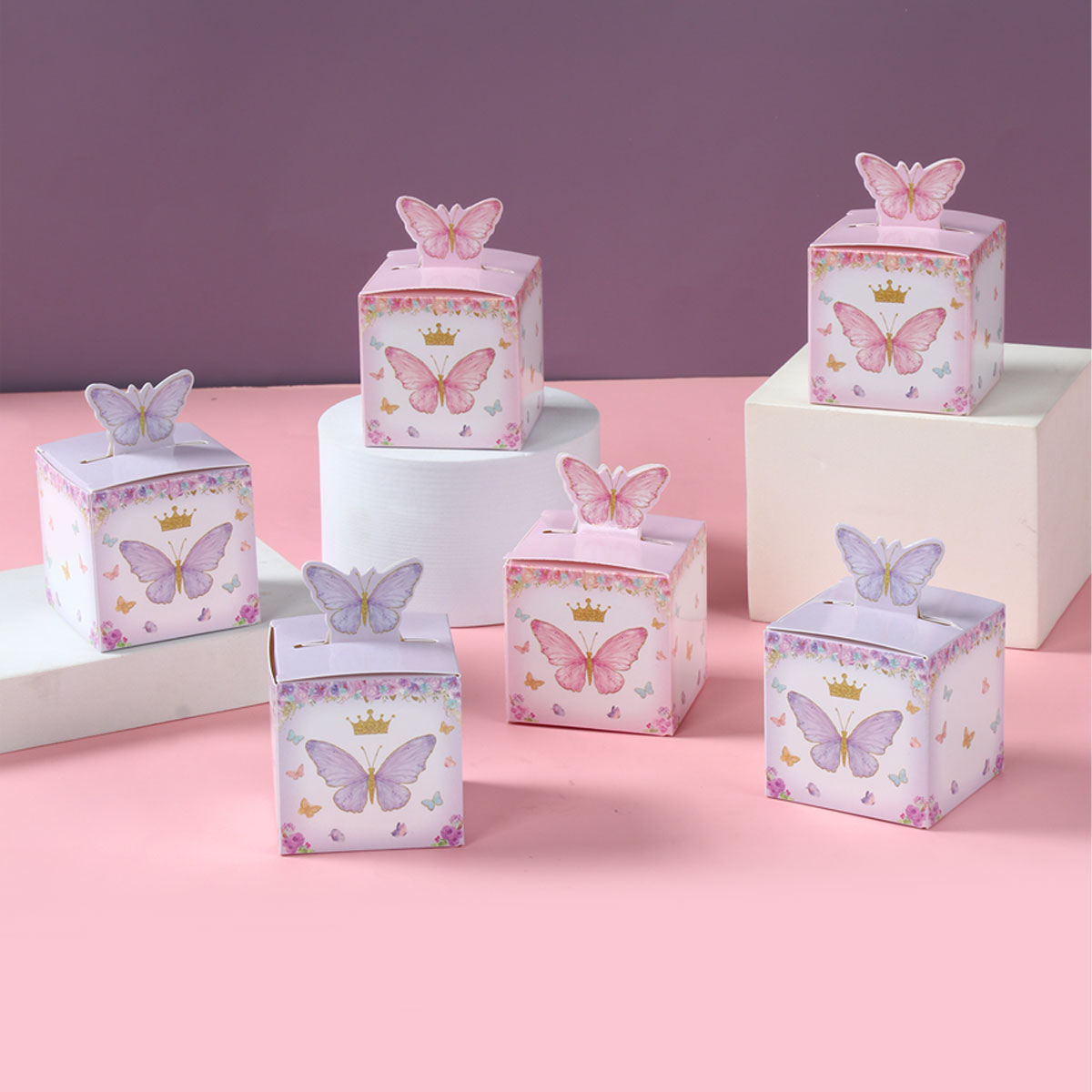 علبة هدايا حلوى الفراشة ، ديكو - مراجعة Wedding Supply.Box وسعره