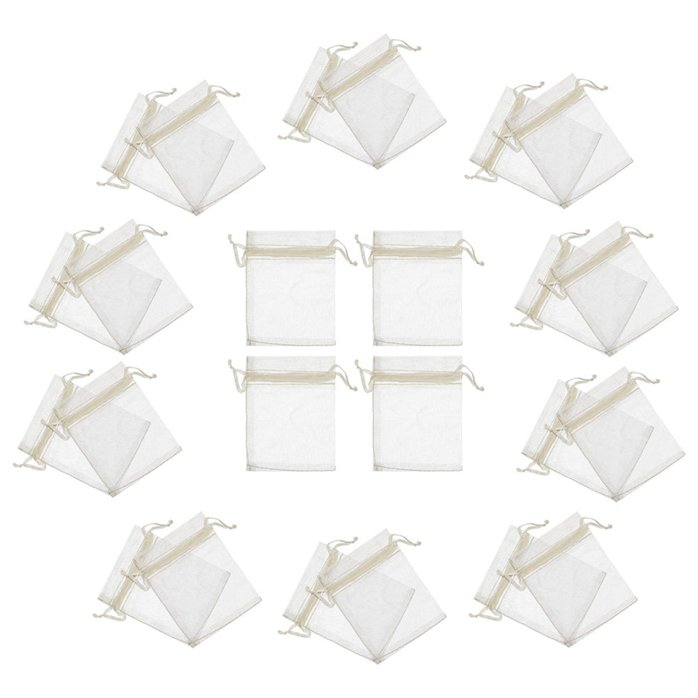 100 قطعة من أكياس الأورجانزا ا - مراجعة Wedding Supply Bulk وسعره