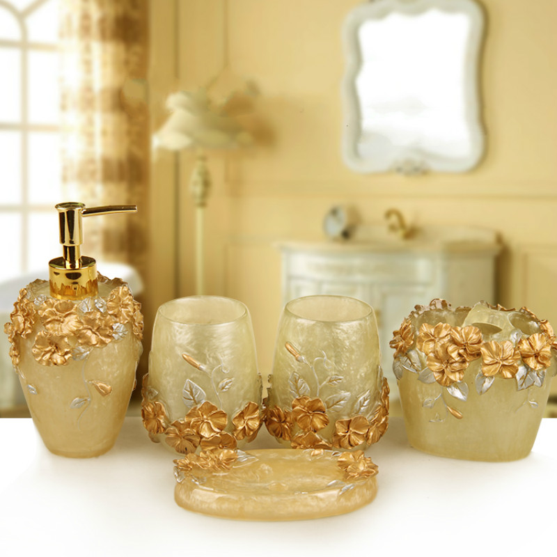 النمط الأوروبي النقش الراتنج ط - مراجعة Wedding Bathroom Supply Kit وسعره
