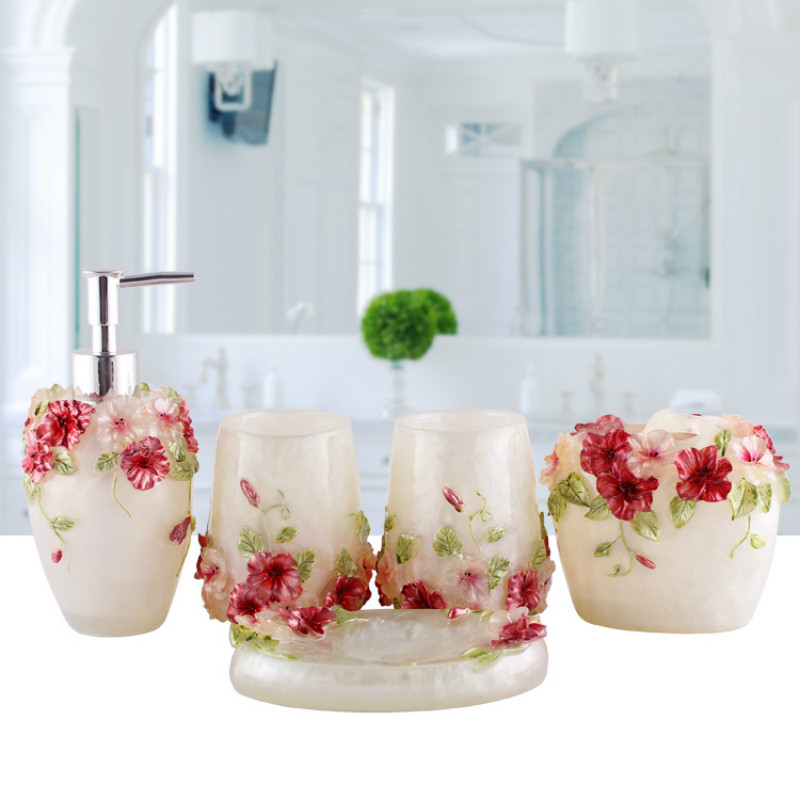 النمط الأوروبي النقش الراتنج ط - مراجعة Wedding Bathroom Supply Kit وسعره