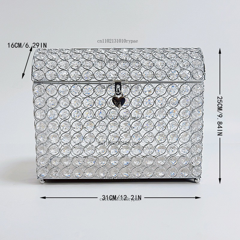 صندوق مجوهرات كريستالي، حصالة  - مراجعة Wedding Supply.Box وسعره