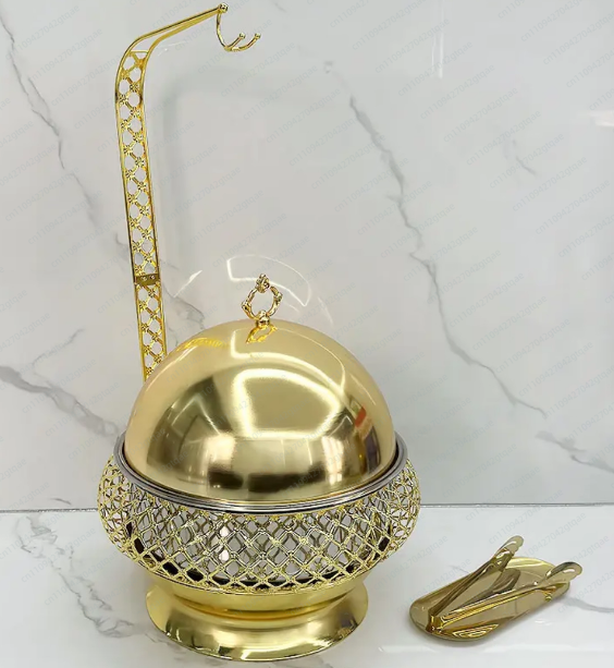 قدر تسخين بوفيه فاخر من الستان - مراجعة Wedding Supply Factory وسعره
