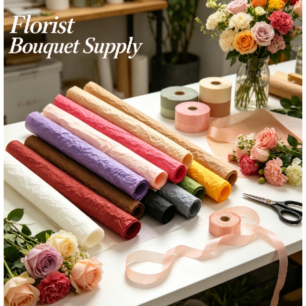 ورق تغليف زهور سميكة مموجة بنق - مراجعة Good Floral & Wedding Decor Supply وسعره