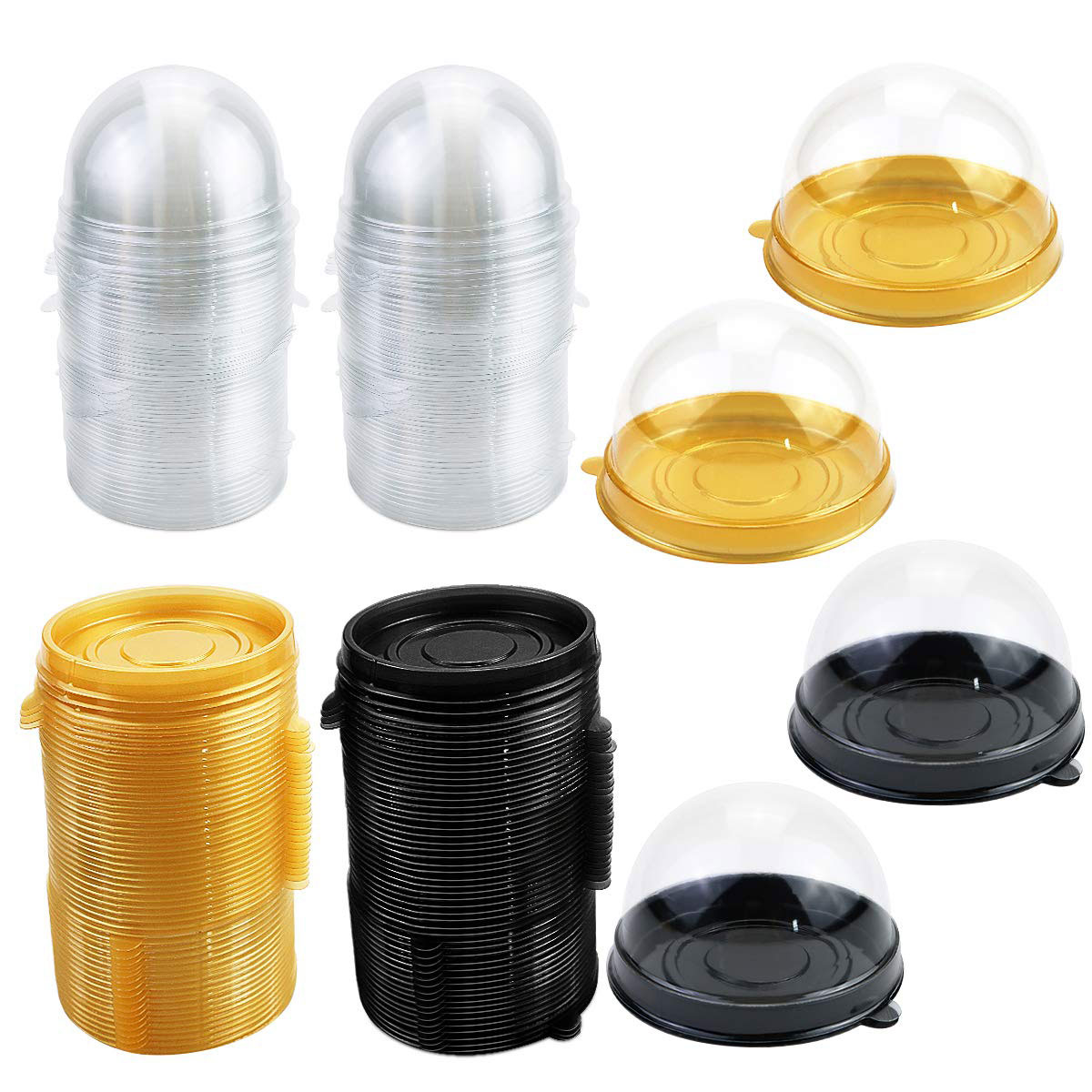 صندوق حلوى كيك شفاف ، قبة كب ك - مراجعة Wedding Supply.Box وسعره