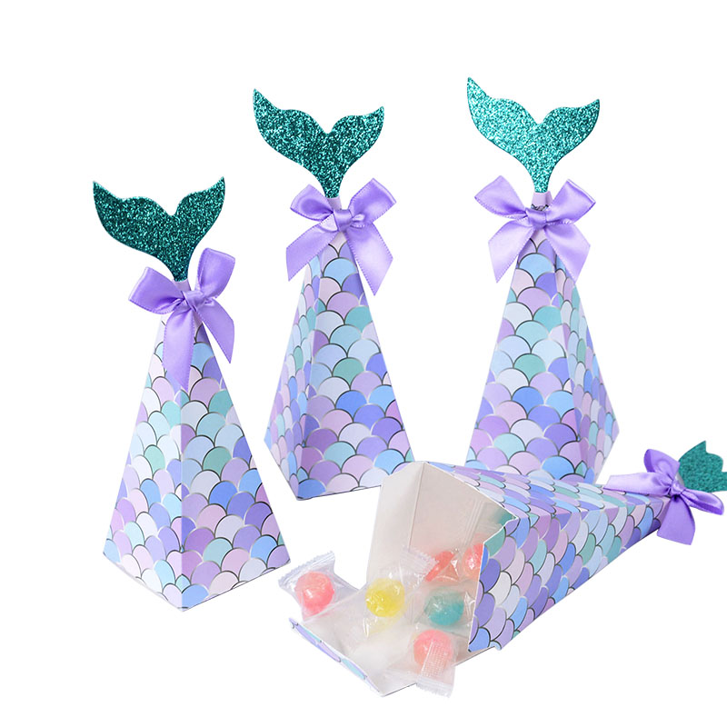 10 قطعة صندوق حلوى حورية البحر - مراجعة Wedding Supply.Box وسعره