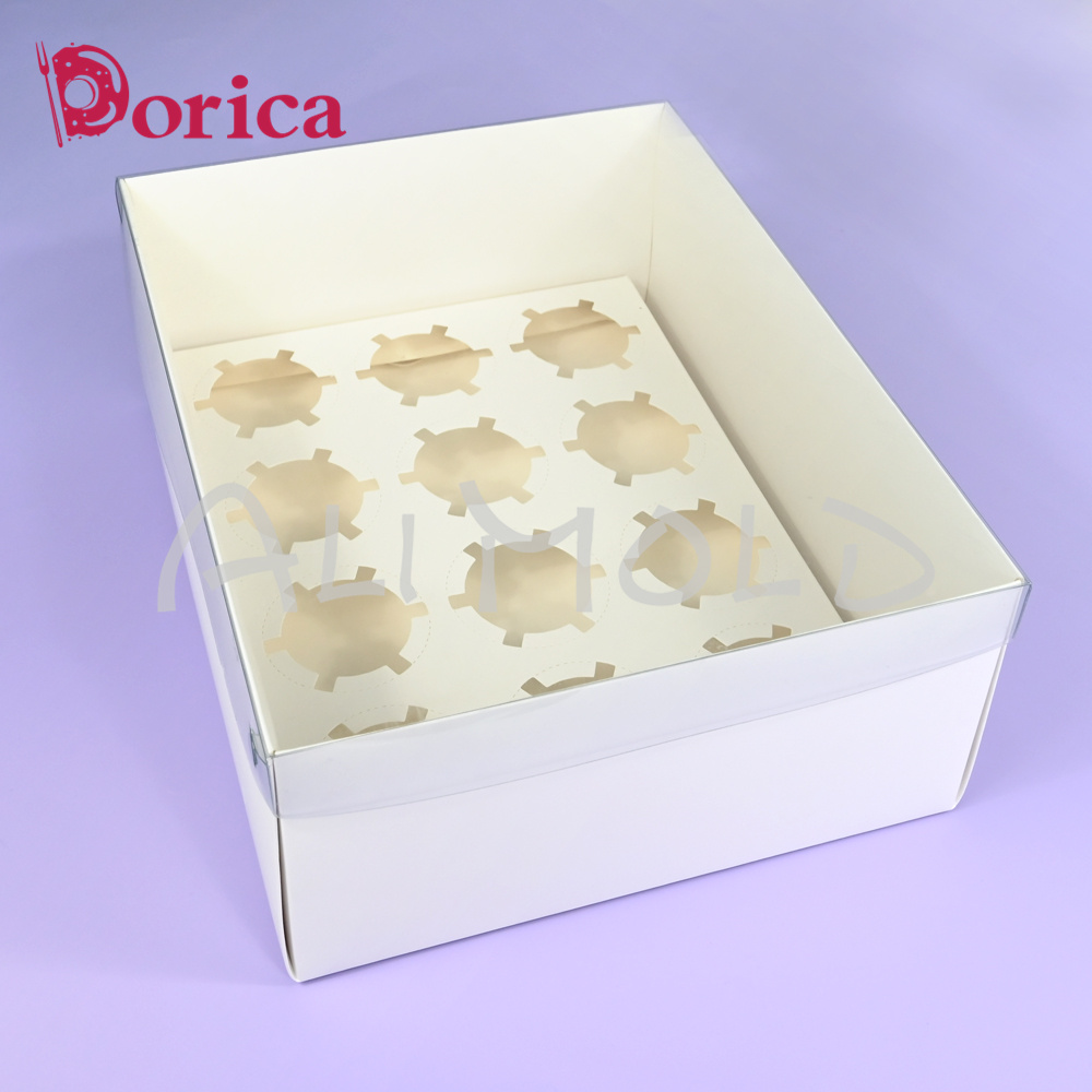 علبة كب كيك بغطاء شفاف ، مناسب - مراجعة Wedding Supply.Box وسعره