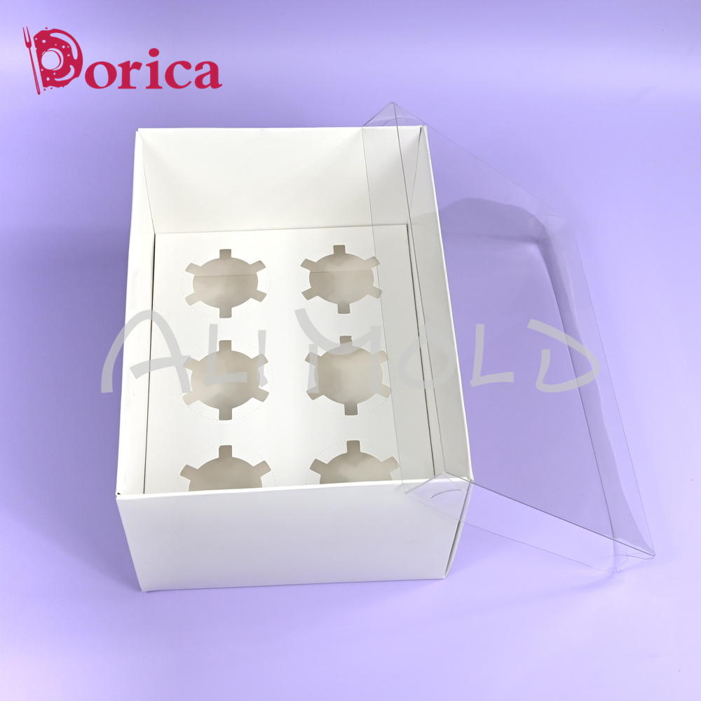 علبة كب كيك بغطاء شفاف ، مناسب - مراجعة Wedding Supply.Box وسعره