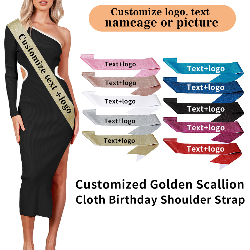 وشاح ساتان لامع مخصص يمكنك الك - مراجعة Bride Tribe Sash وسعره